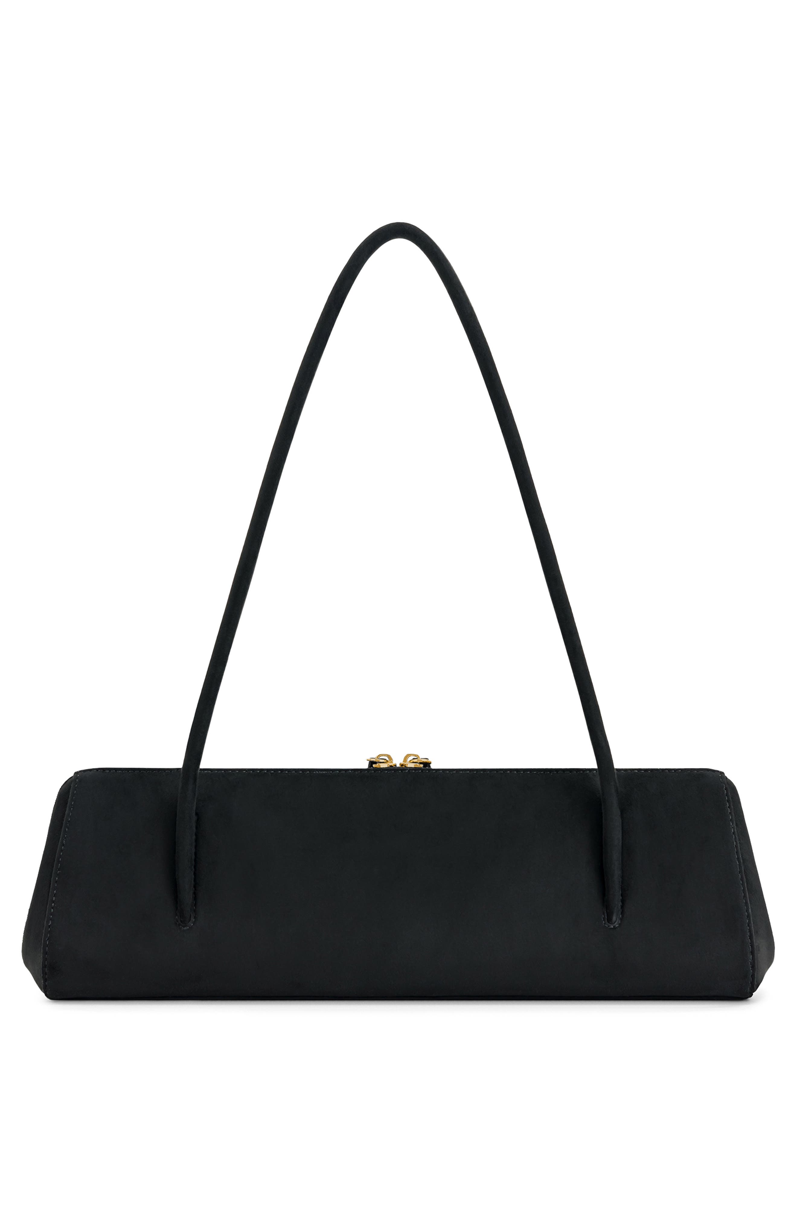 Nova Baguette Shoulder Bag, Alternate, color, BLACK
