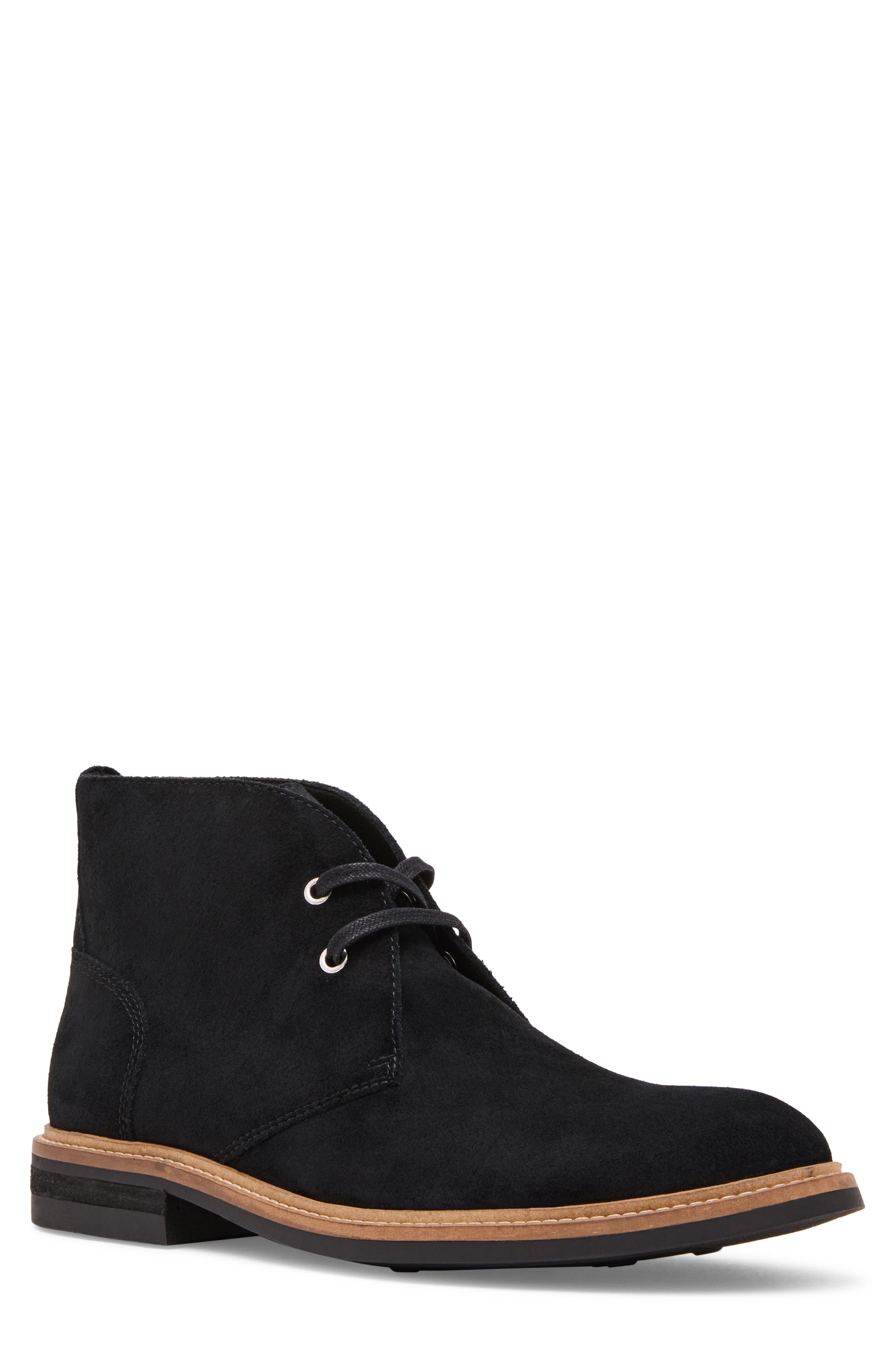 Charles Waterproof Chukka Boot, Main, color, BLACK SUEDE