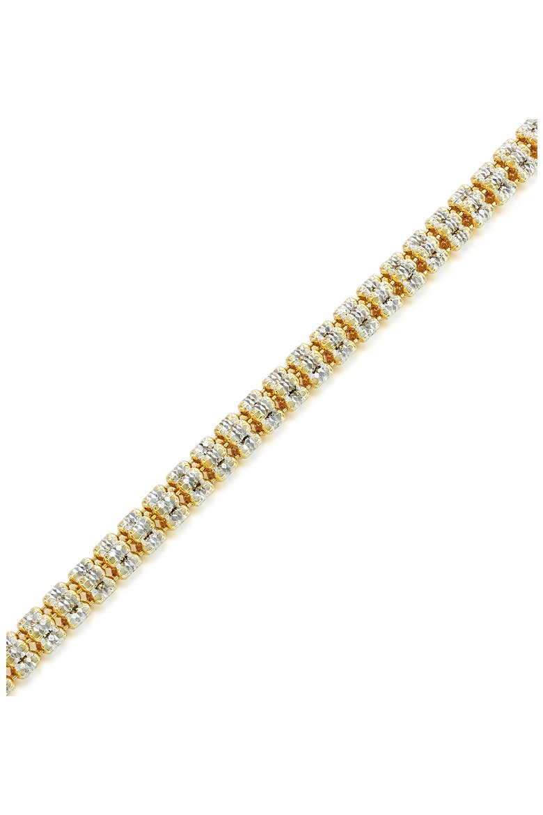 D-C Ice Two-Tone Barrel Chain Necklace, Alternate, color, TWO-TONE