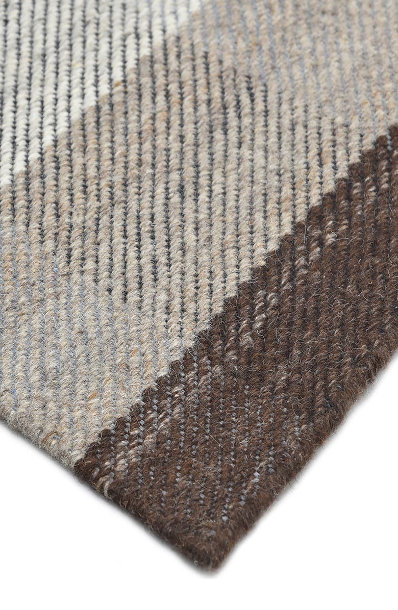 Solo Rugs Carrie Handmade Wool Blend Area Rug, Alternate, color, Brown