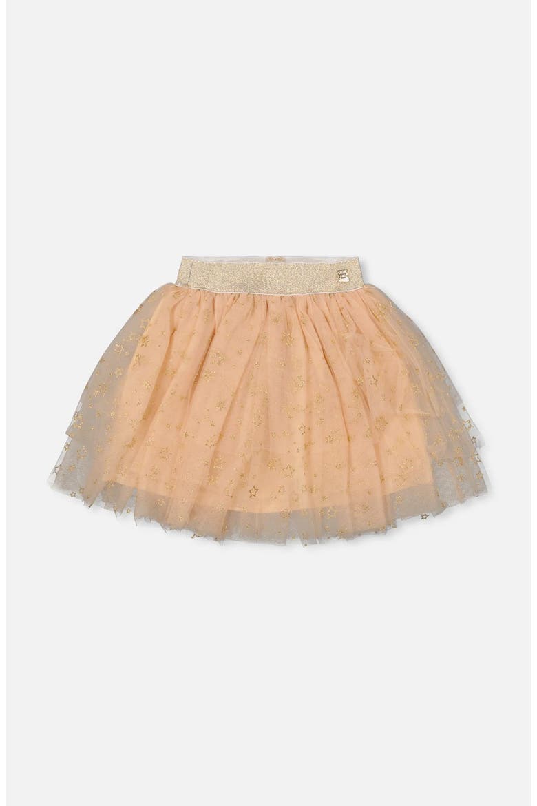 Multi Layer Glittering Mesh Skirt, Main, color, Beige
