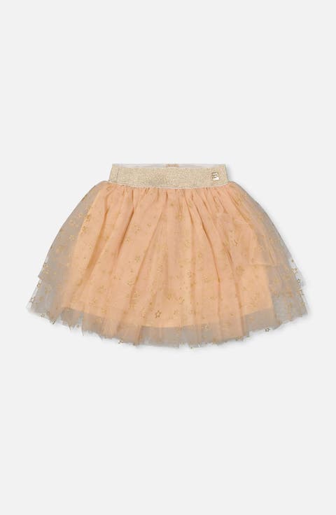 Multi Layer Glittering Mesh Skirt (Toddler & Little Kid)