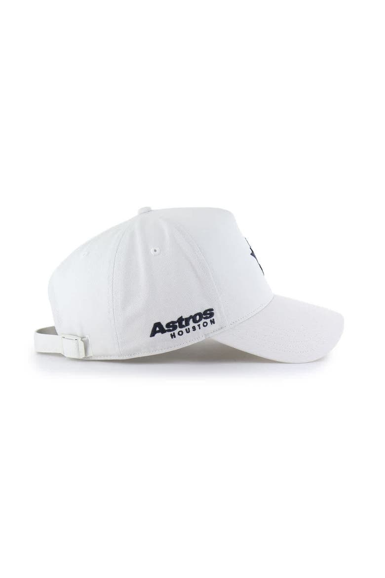 Men's '47 White Houston Astros Foundational Pinch Offside Adjustable Hat, Alternate, color, Cream