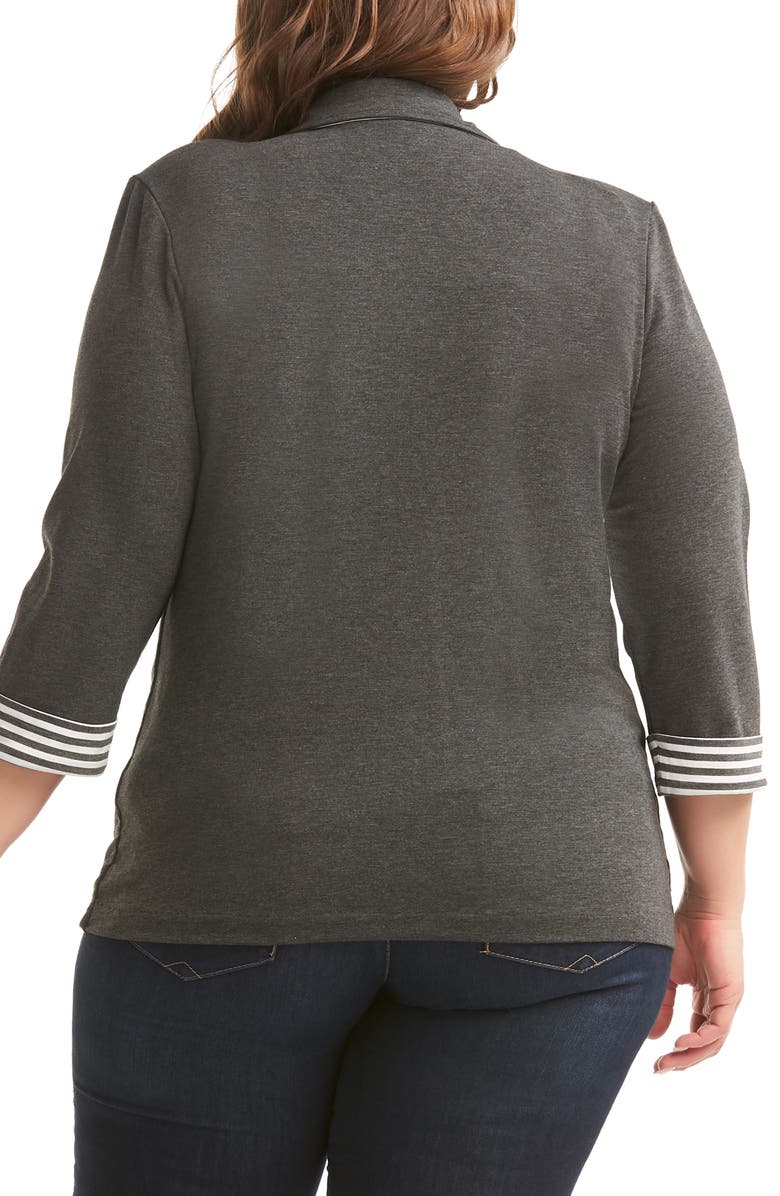 Tart Lemon Tart Tallie Blazer, Alternate, color, Charcoal W/ Stripe