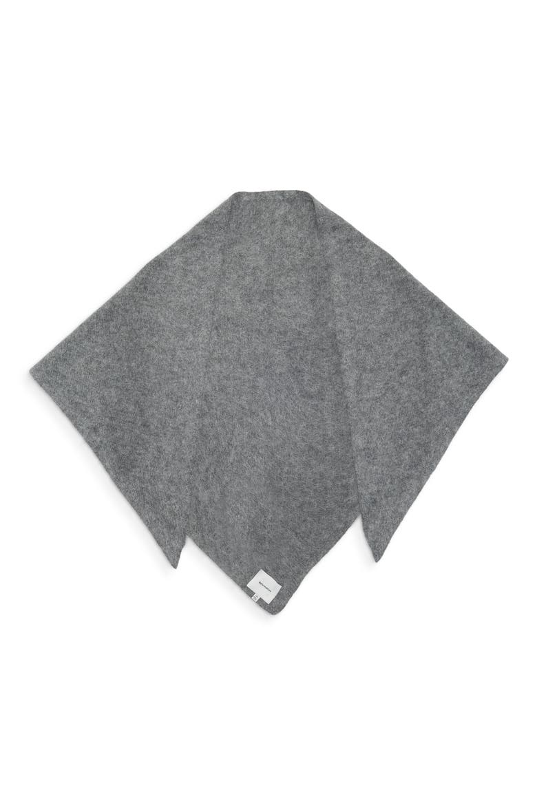 Emma Baby Alpaca Blend Triangle Scarf, Alternate, color, THUNDER
