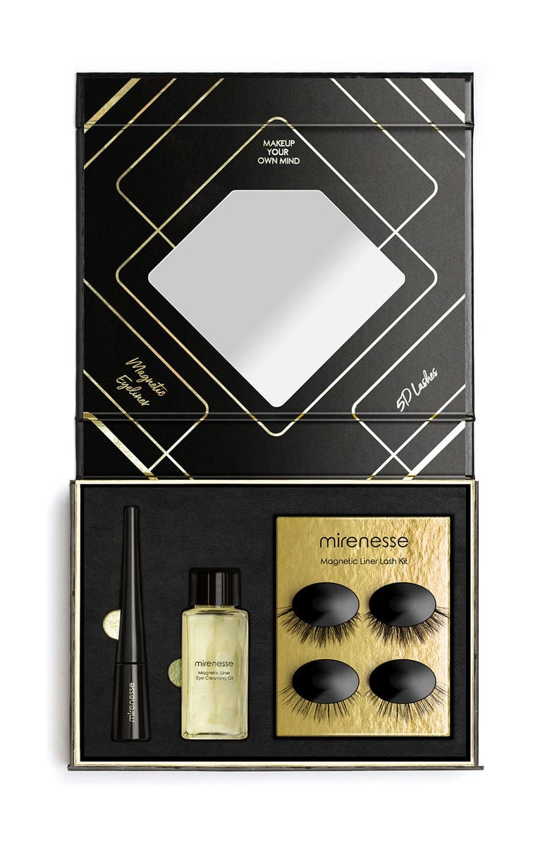 MIRENESSE Magnomatic Magnetic Eyeliner w/ Reuseable Magnetic Lashes Day & Night Kit - Volume Vivian, Alternate, color, 
