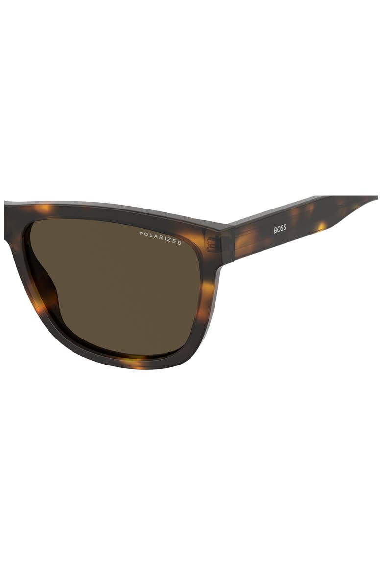 58mm Polarized Square Sunglasses, Alternate, color, HAVANA 2