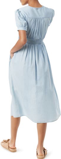 ☆Sam Edelman☆CHRISTY TWIST MIDI DRESS Sam Edelman Christy Twist Front Chambray Midi Dress | Nordstrom