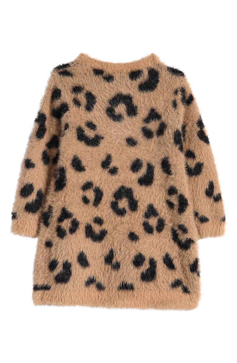 Tucker + Tate Print Long Sleeve Fleece Sweater Dress, Alternate, color,
