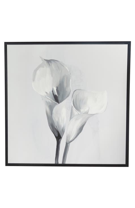 Calla Lily Canvas Framed Wall Art