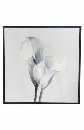 WILLOW ROW Calla Lily Canvas Framed Wall Art
