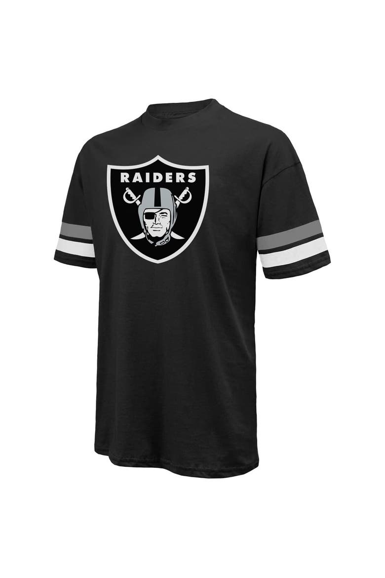 Men's Majestic Threads Maxx Crosby Black Las Vegas Raiders Name & Number Oversize Fit T-Shirt, Alternate, color, Black
