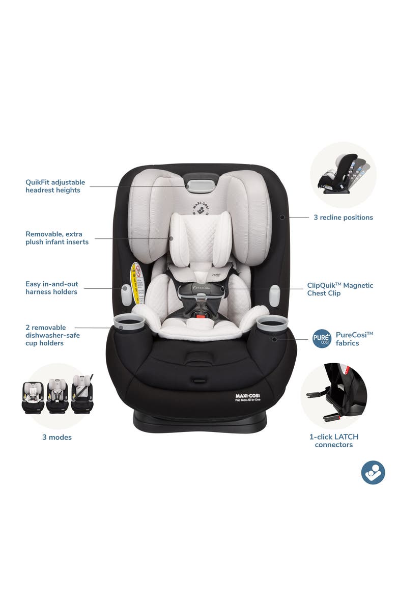 Pria™ Max All-In-One Convertible Car Seat (Nordstrom Exclusive), Alternate, color, ONYX SAND