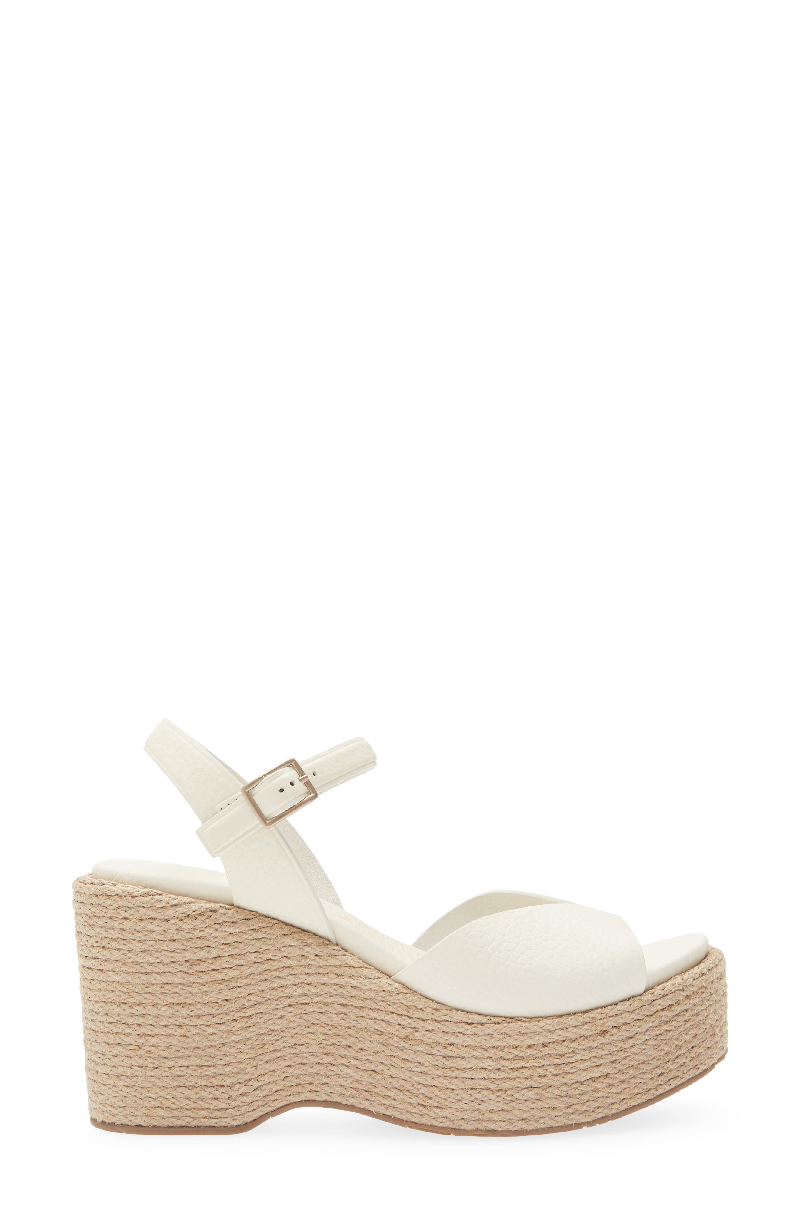 Pedro Garcia Doina Ankle Strap Platform Sandal, Alternate, color, Creme Cervo