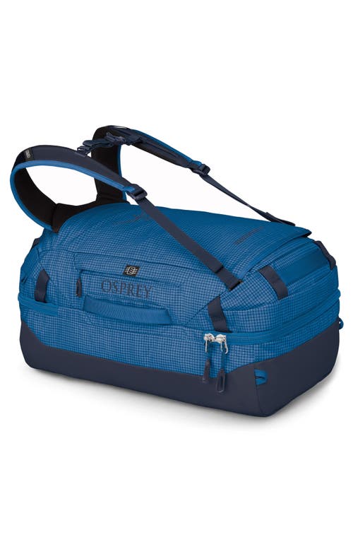 Osprey Transporter 44-liter Squffel Duffle Luggage In Blue Flame/nocturnal Blue
