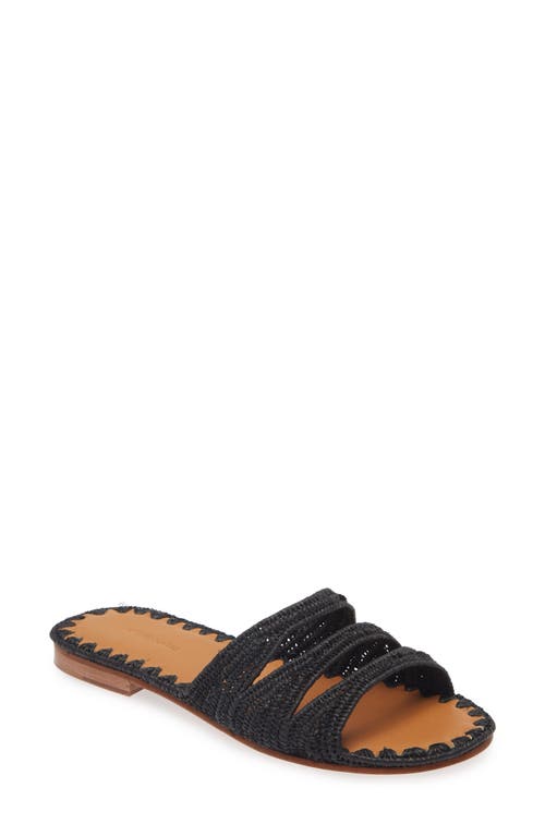 Carrie Forbes Symm Slide Sandal in Black 