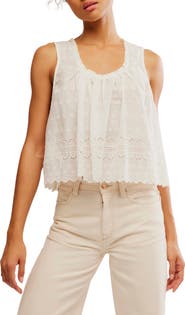 Free People Marina Eyelet Tank