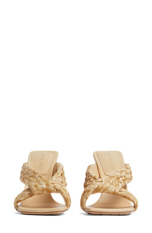 Bottega Veneta Riva Braided Raffia Slide Sandal In Neutral