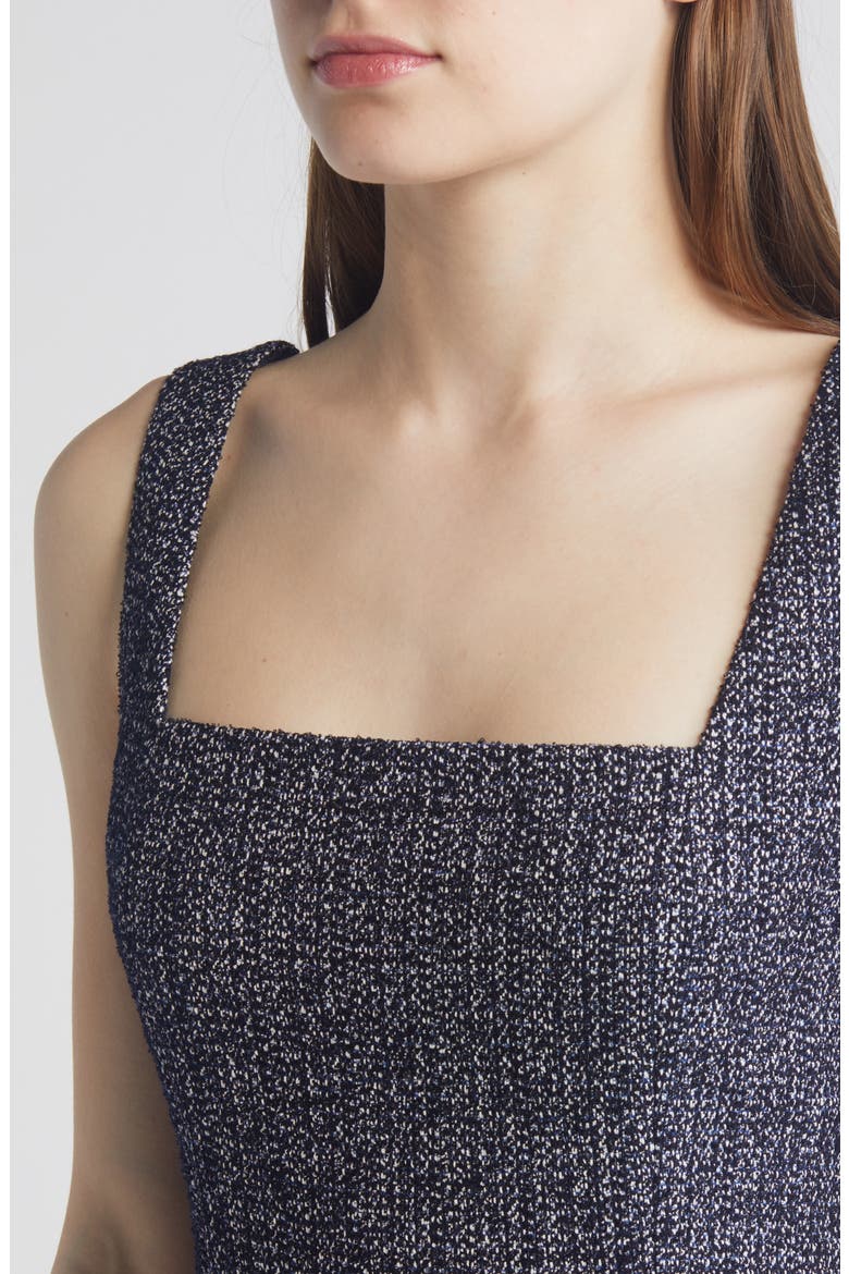 Destena Tweed Sheath Dress, Alternate, color, INSIGNIA BLUE TWEED