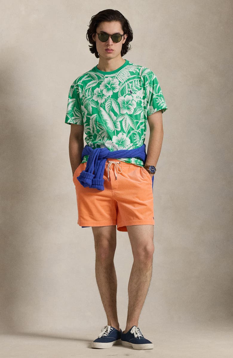 Polo Ralph Lauren Prepster Corduroy Shorts, Alternate, color, Key West Orange