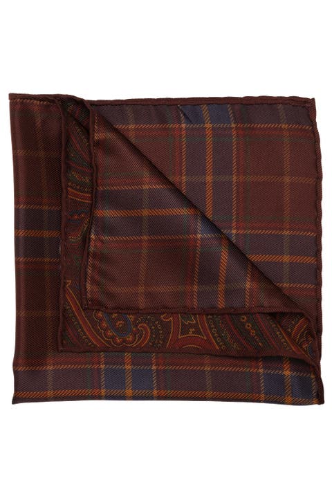 Positano - Double Sided Silk Pocket Square for Men