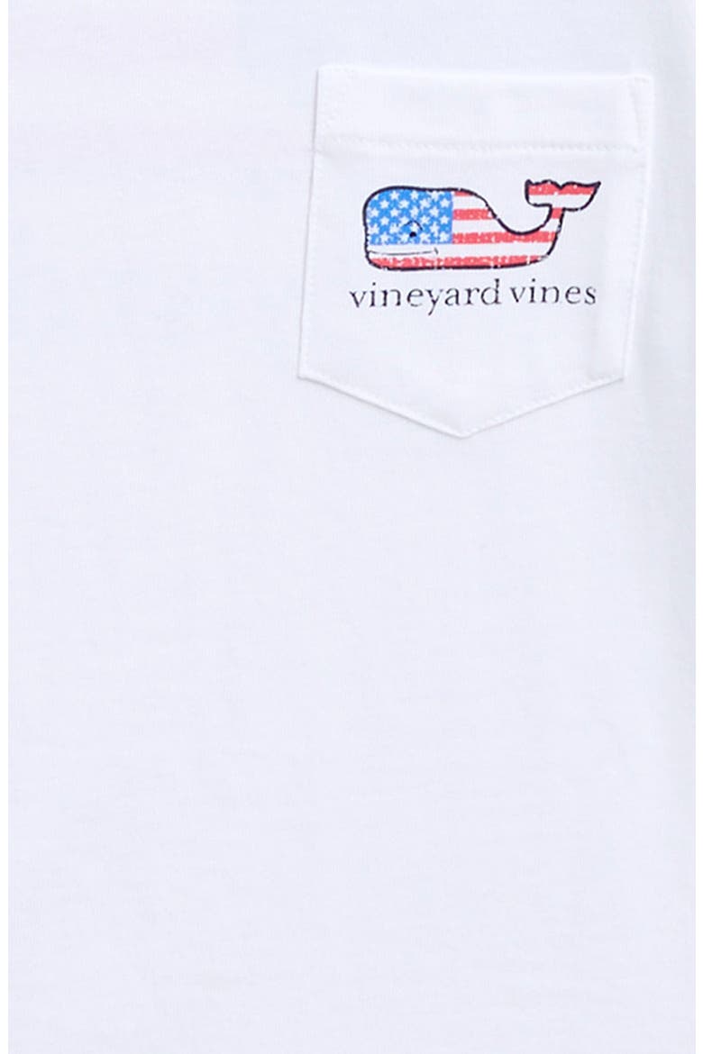 Kids' Flag Whale Pocket Graphic T-Shirt, Alternate, color, WHITE CAP