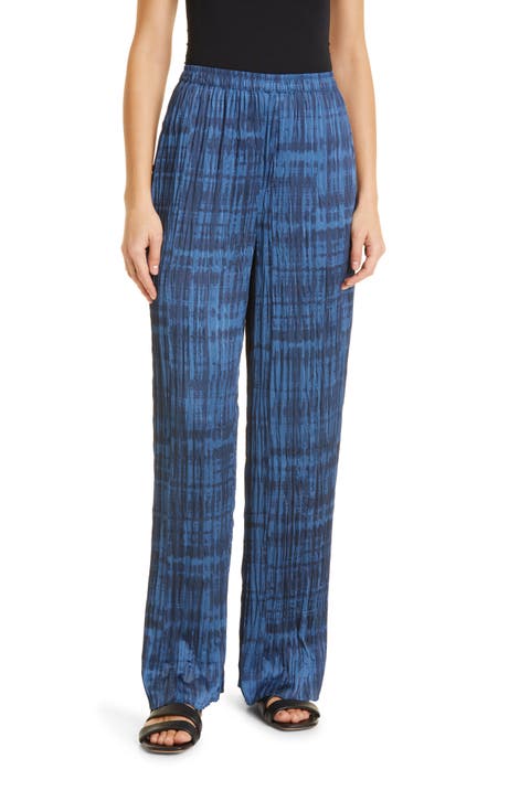 Crushed Tie-Dye Pull-On Pants