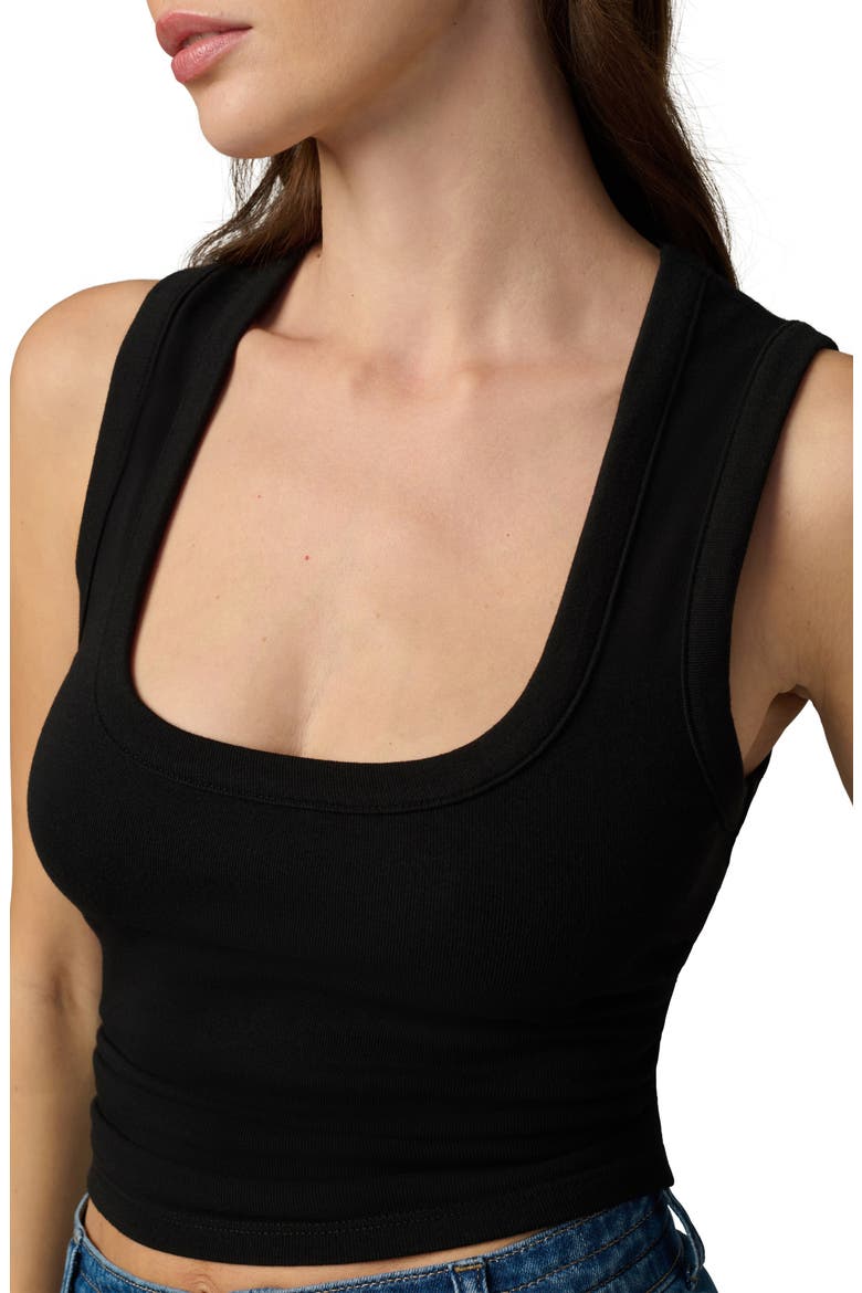 The U-Neck Tank Top, Alternate, color, BLACK
