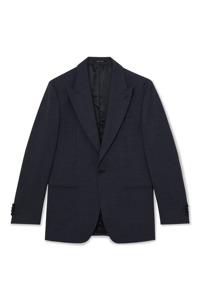 Fibre Wool Blazer, Alternate, color, AIRFORCE BLUE
