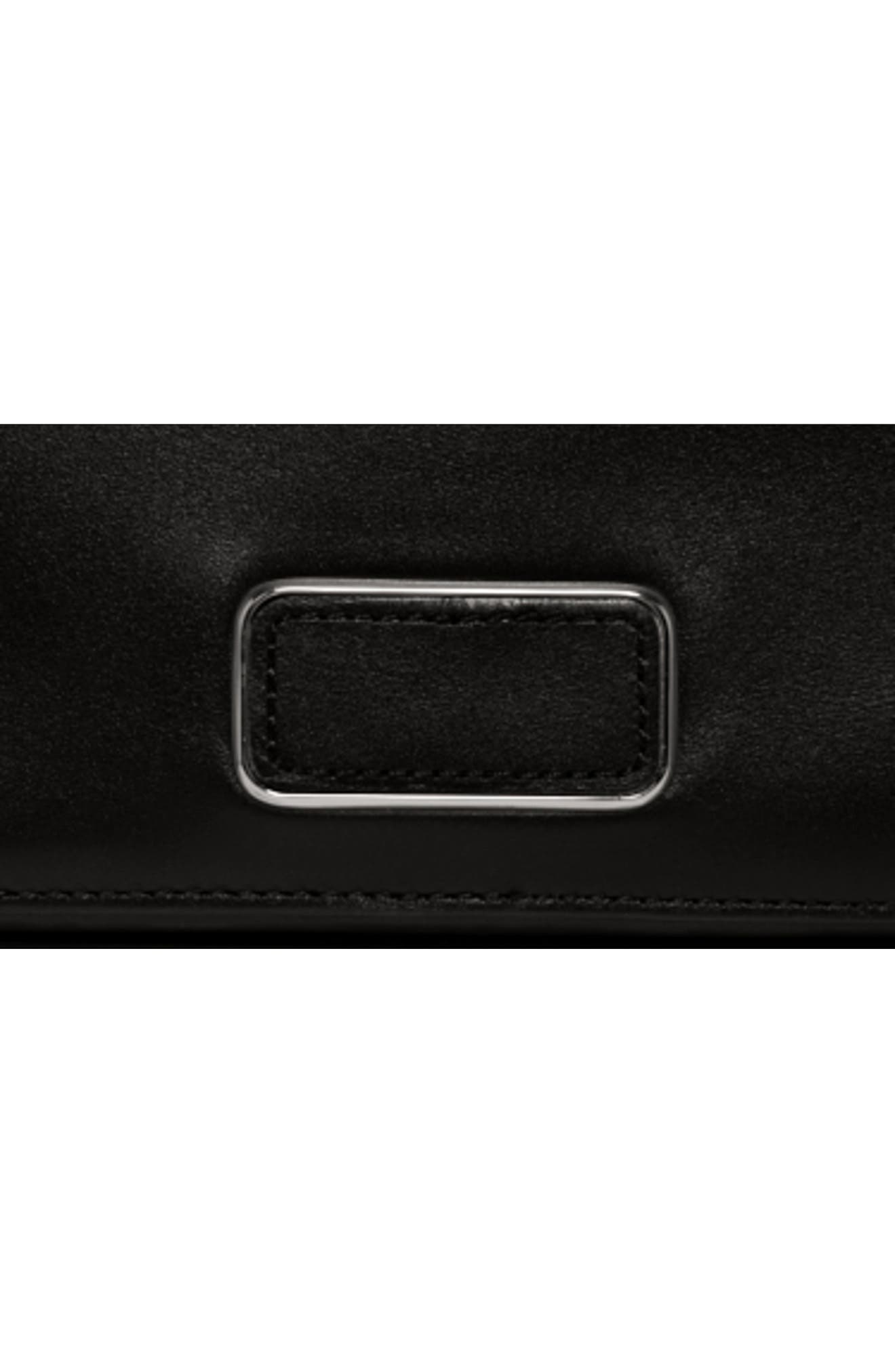 TUMI Myla Leather Crossbody Bag, Alternate, color, Black/ Gunmetal