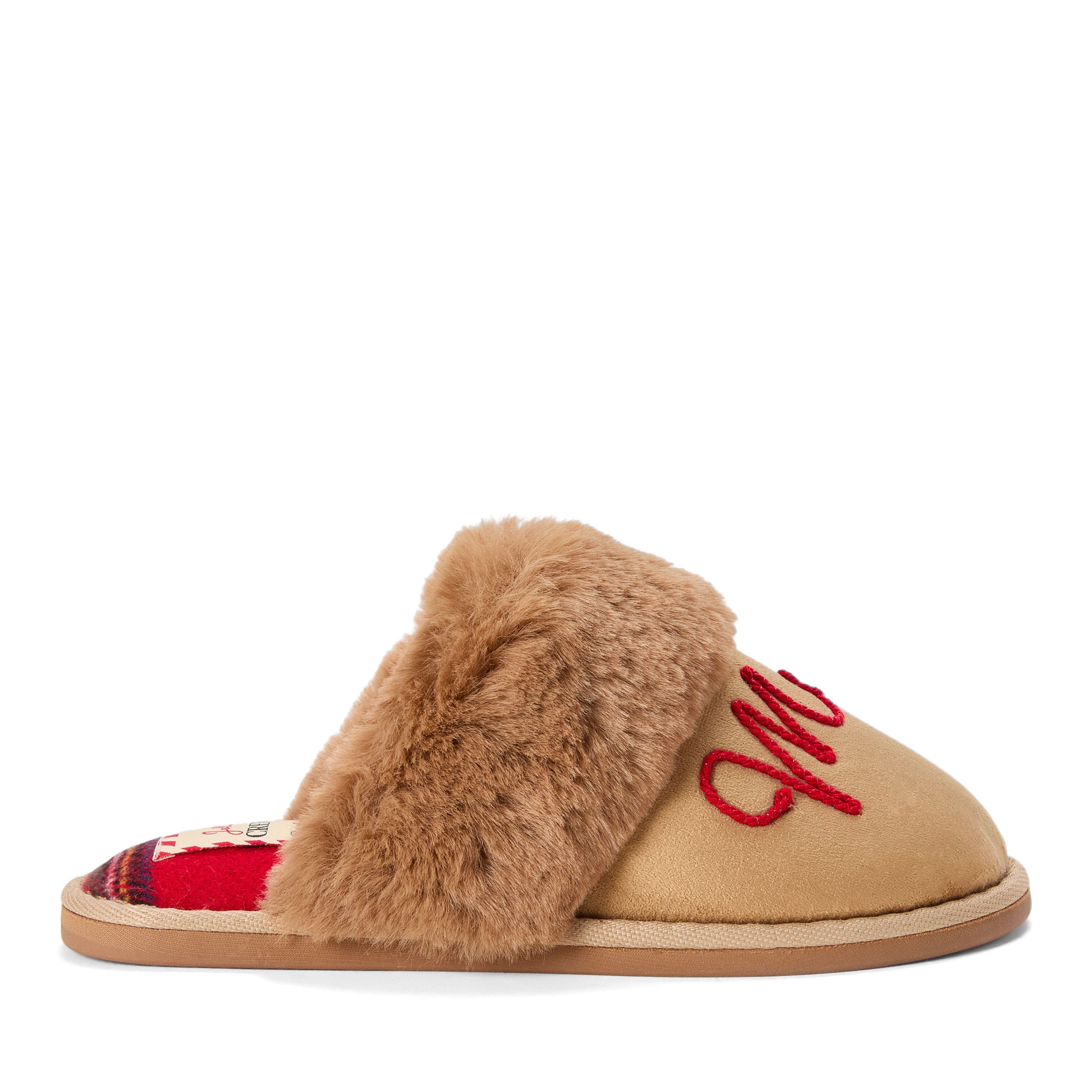 Cozy Holiday Scuff Slippers, Alternate, color, DESERT