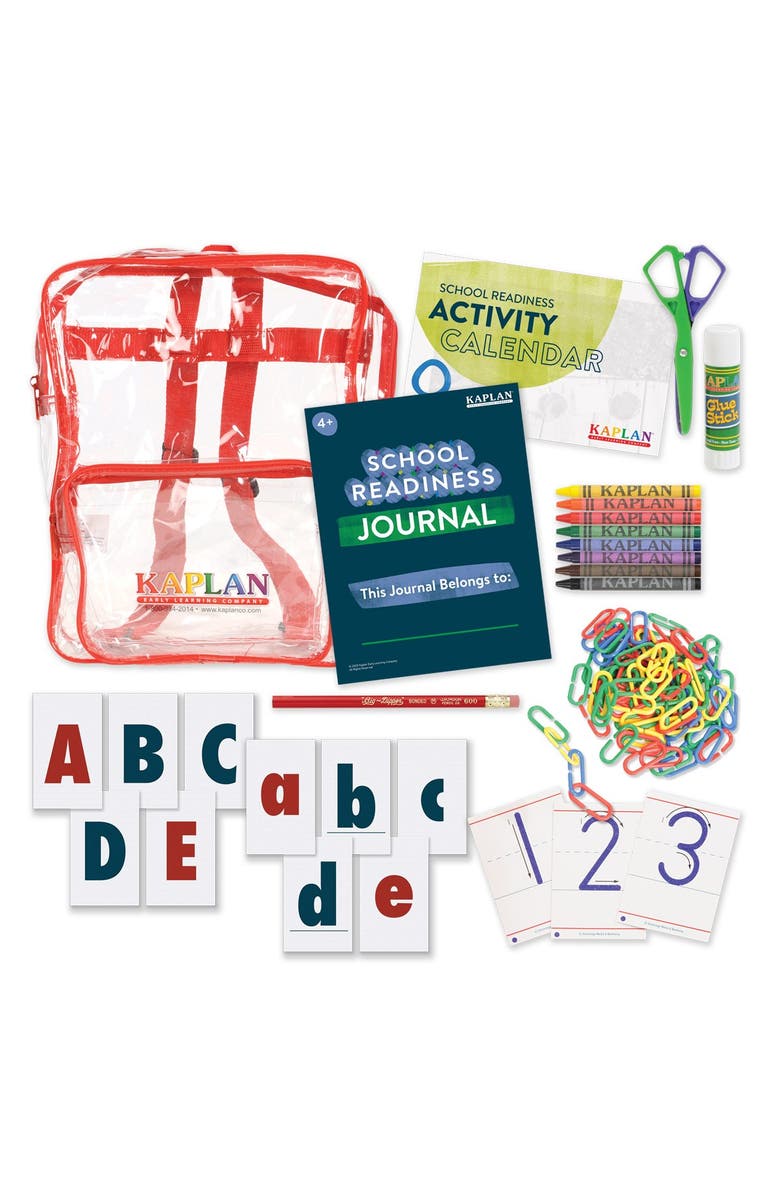 Kaplan Early Learning Company School Readiness Kit, Main, color, White