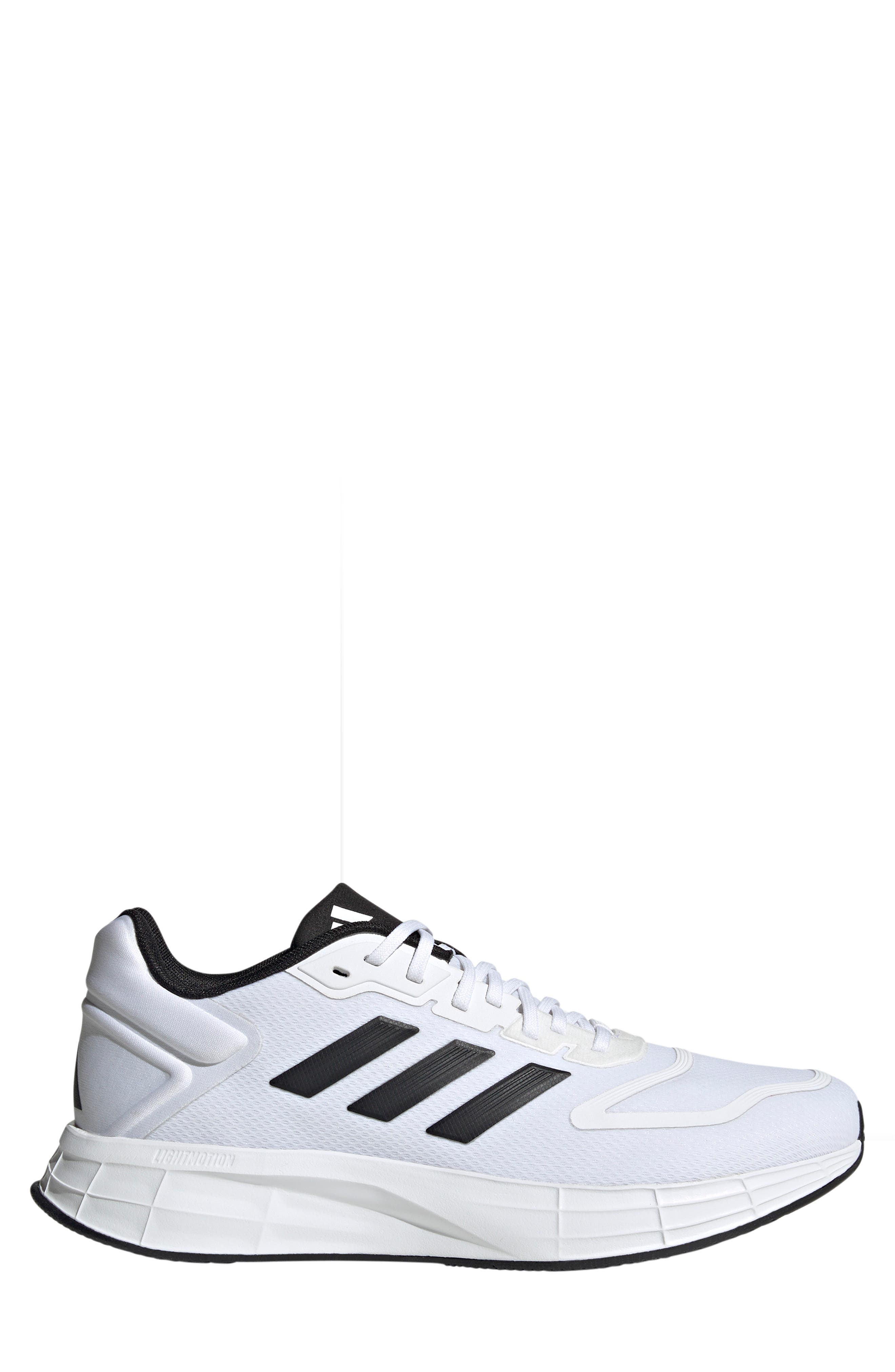 adidas Duramo 10 Sneaker, Alternate, color, White/ Black/ White