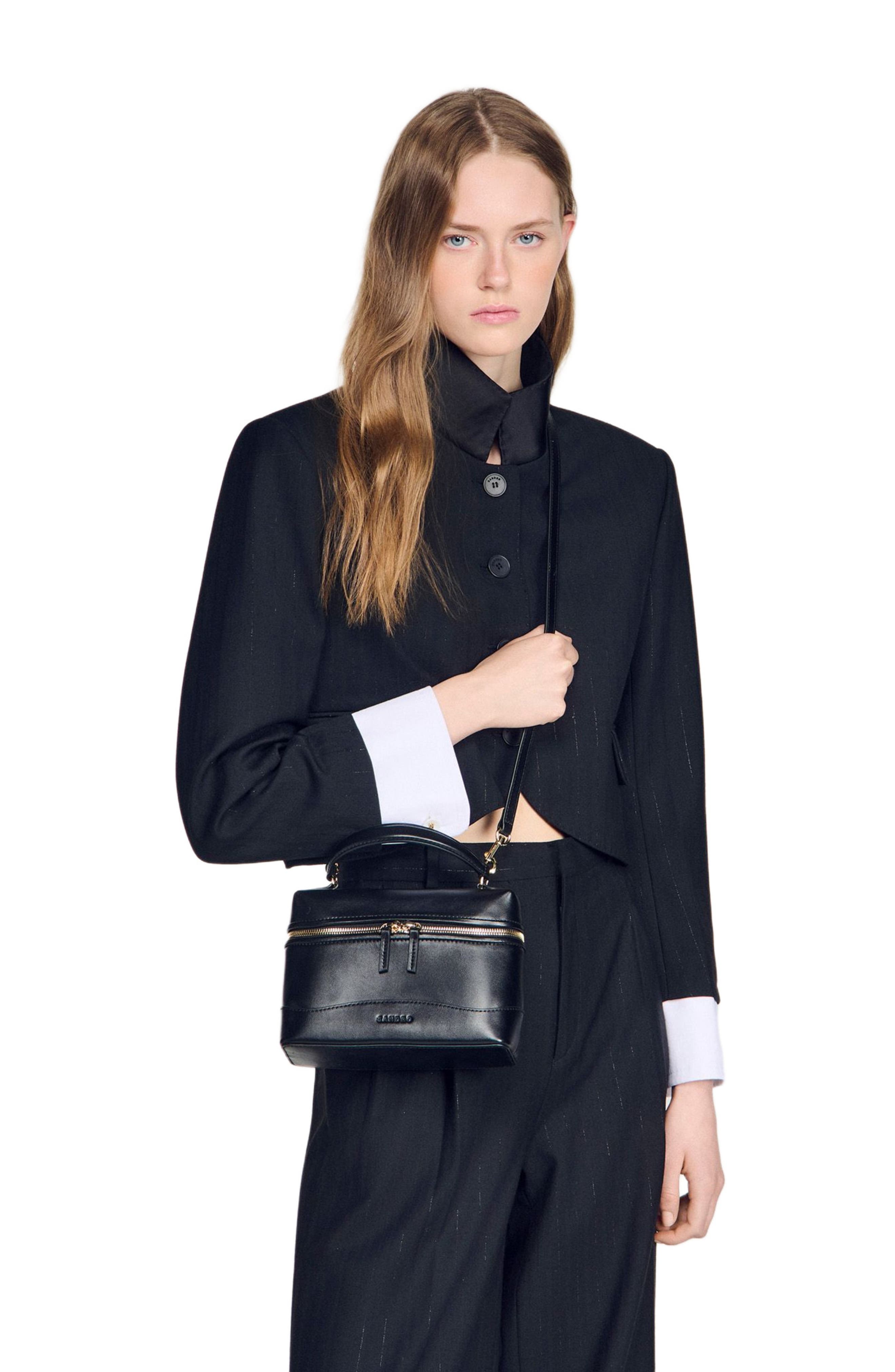 TANGOLINO leather bag, Alternate, color, Black