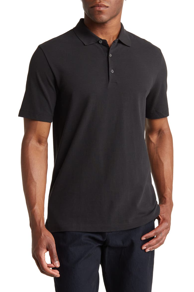 Activate Cotton Polo, Main, color, BLACK