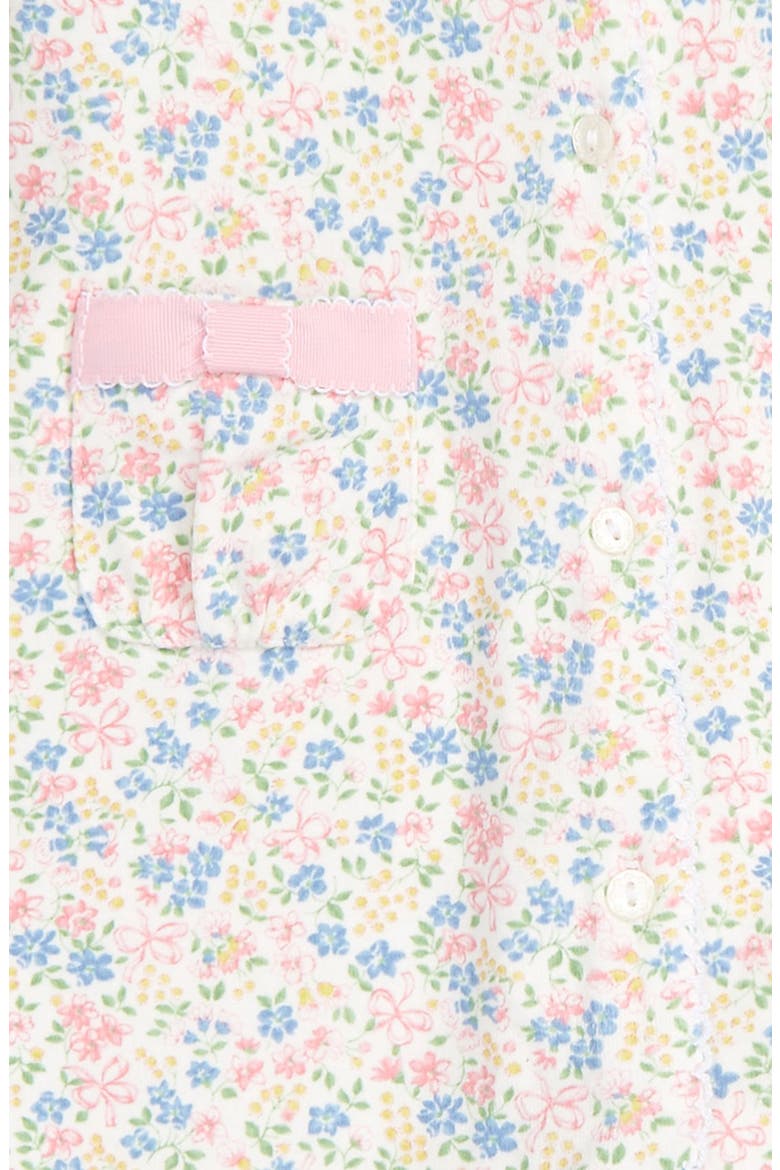 Floral Print Romper, Alternate, color, WHITE MULTI