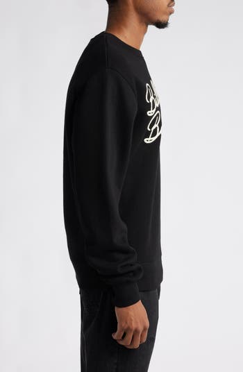 Signature Embroidered Cotton Graphic Sweatshirt