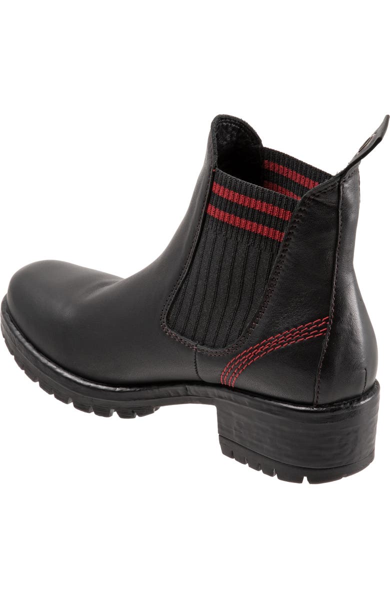 Bueno Florida Chelsea Boot, Alternate, color, Black/ Red Knit