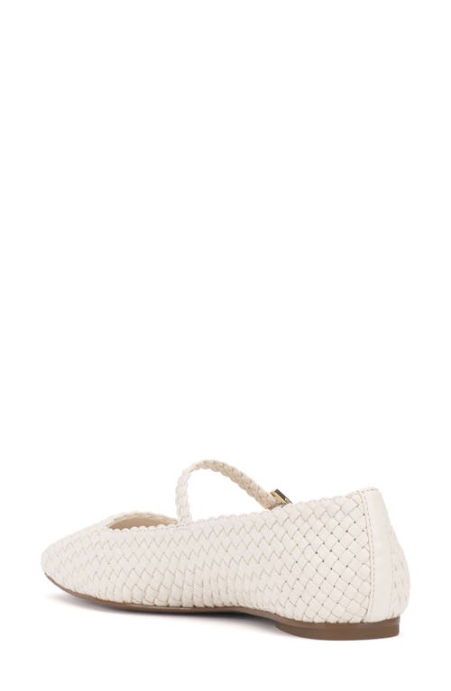Vince Camuto Vinley Mary Jane Square Toe Flat In Coconut Cream