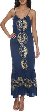 RANEES Cotton Maxi Sundress