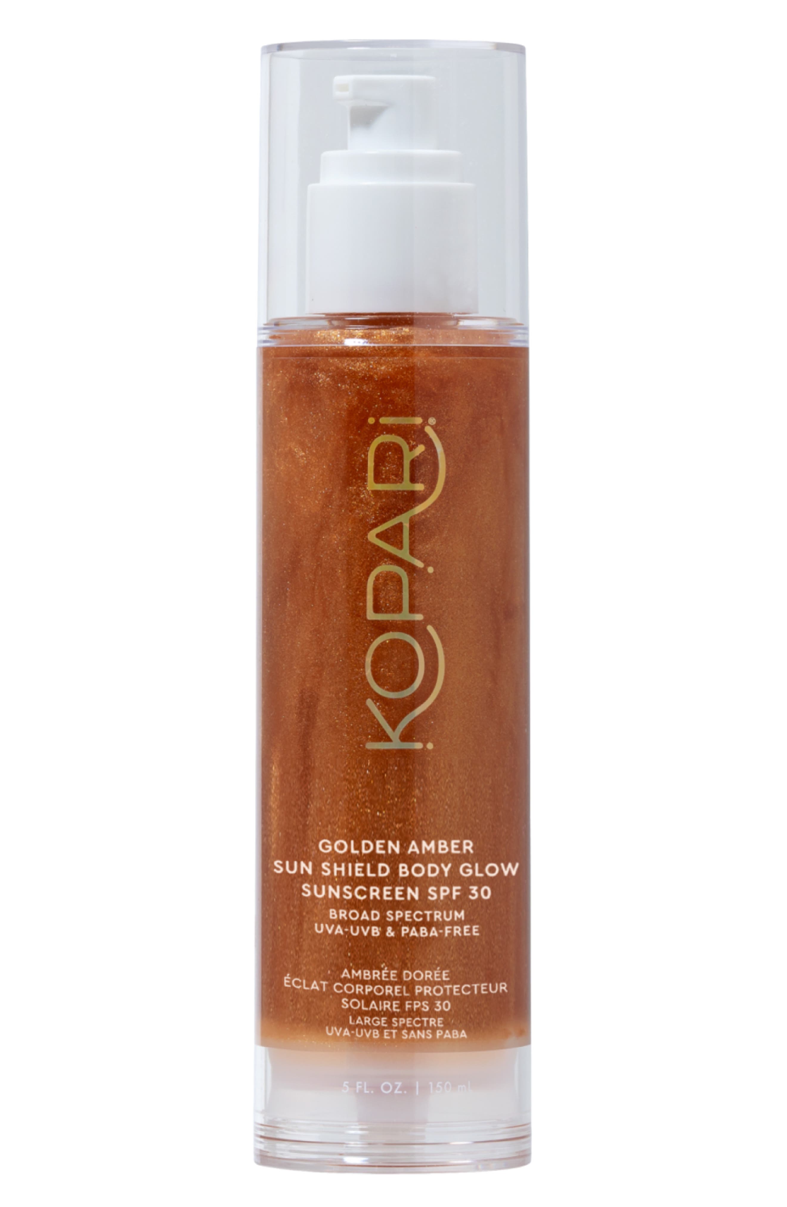 Kopari Golden Amber Sun Shield Body Glow Sunscreen SPF 30