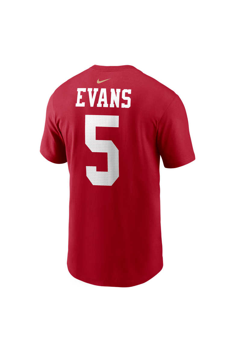 Men's Nike Mike Evans Scarlet San Francisco 49ers Name & Number T-Shirt, Alternate, color, Scarlet