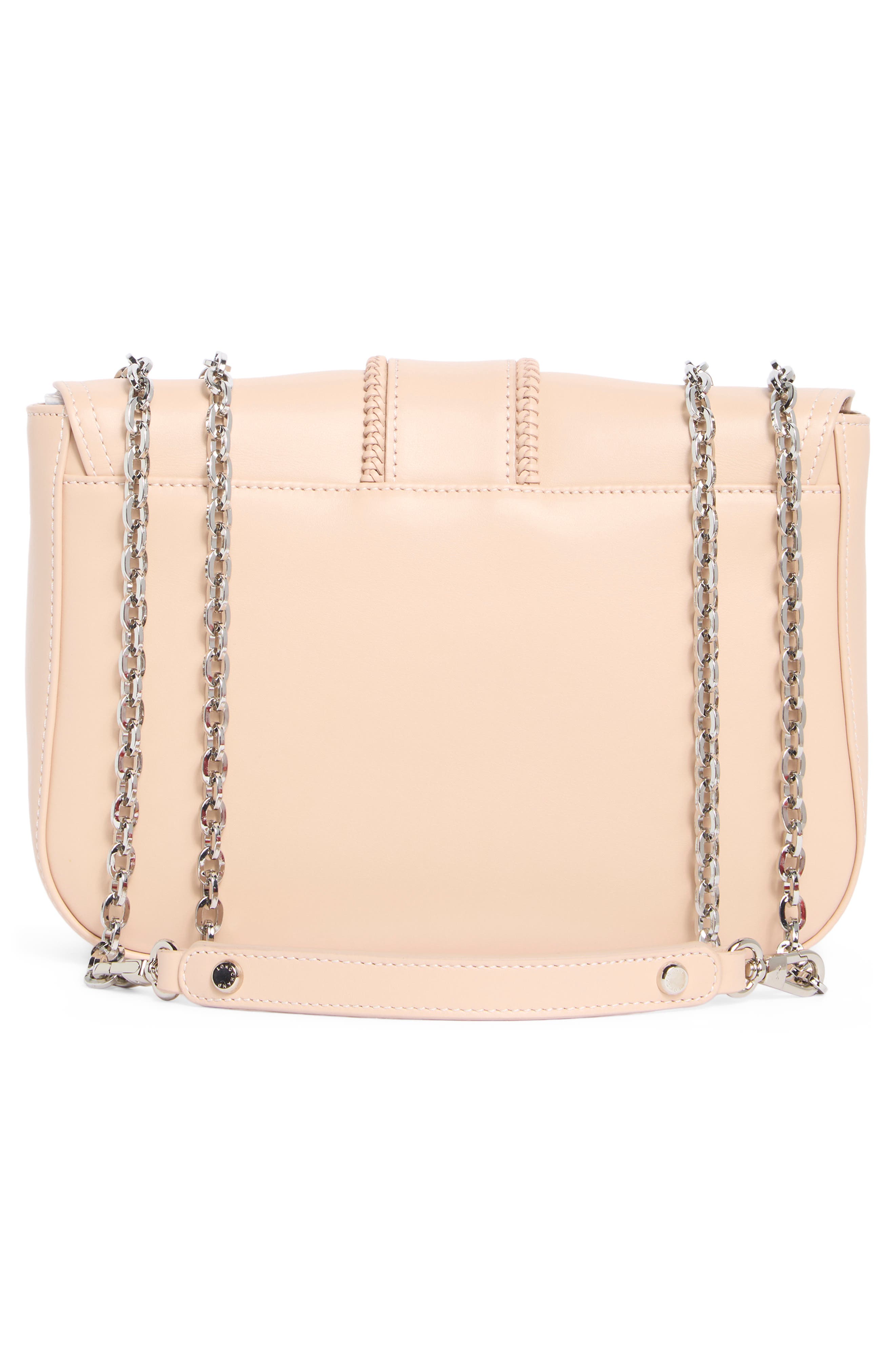 Longchamp Small Leather Crossbody Bag, Alternate, color, Powder