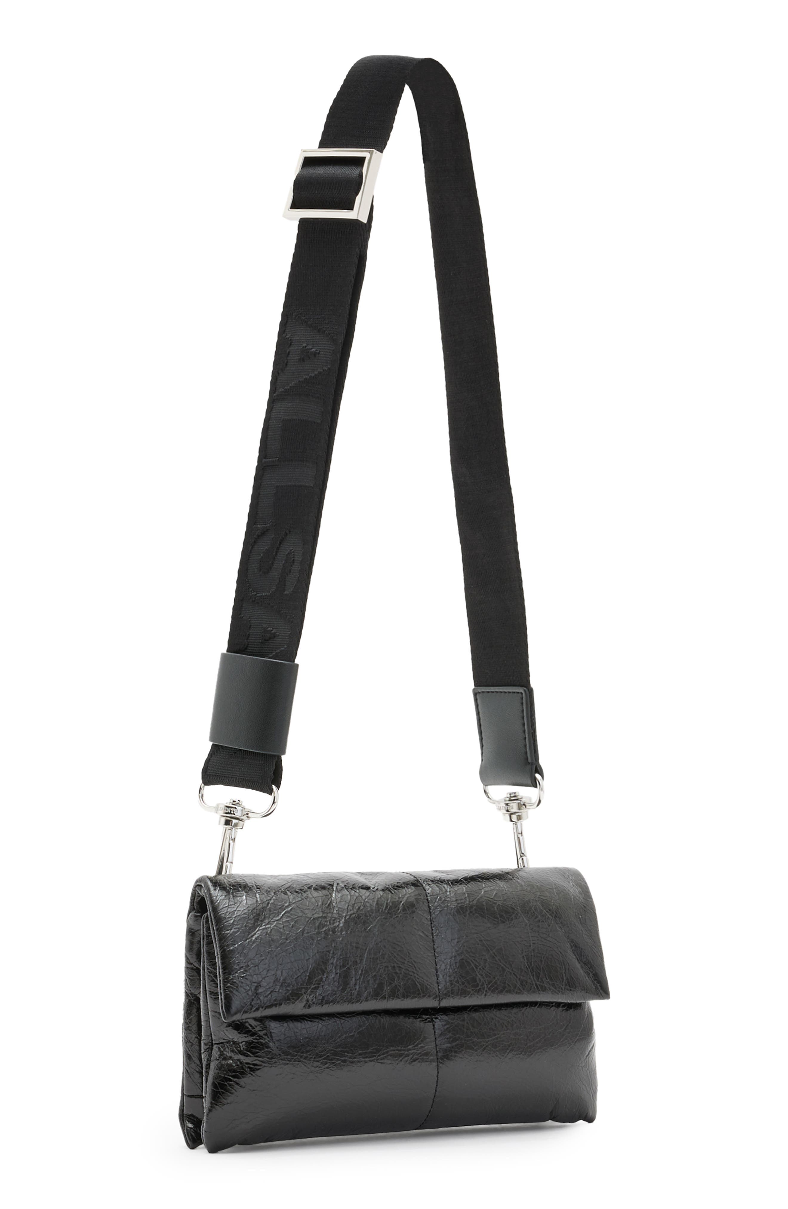 AllSaints Ezra Quilted Crossbody Bag, Alternate, color, 