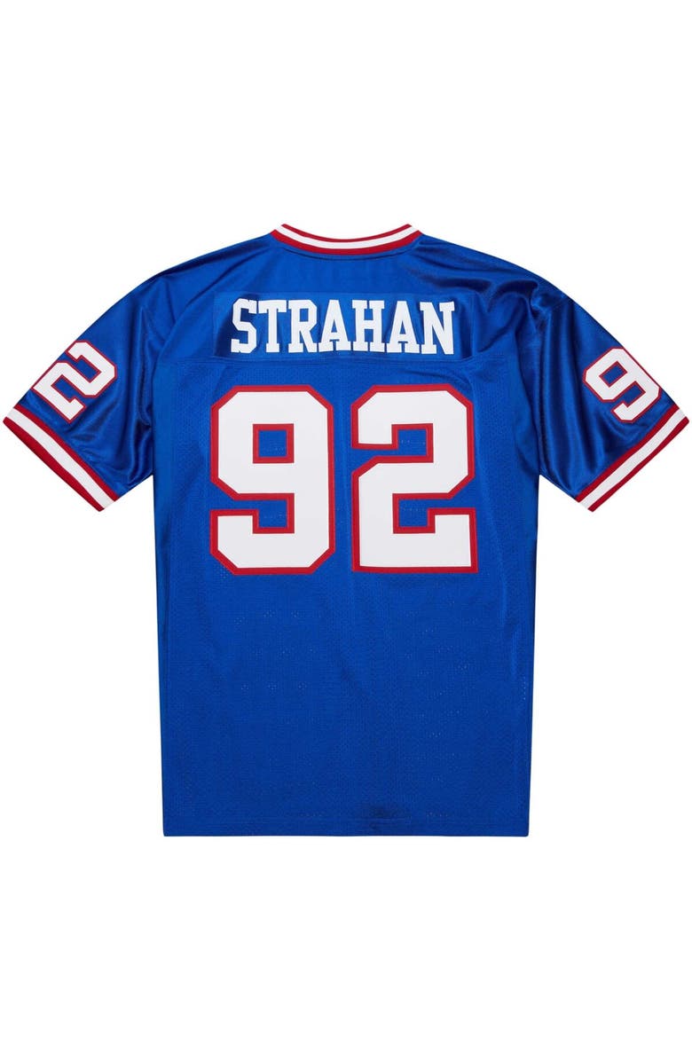 Mitchell & Ness Men's Mitchell & Ness Michael Strahan Royal New York Giants 1993 Authentic Throwback Retired Player Jersey, Alternate, color, 