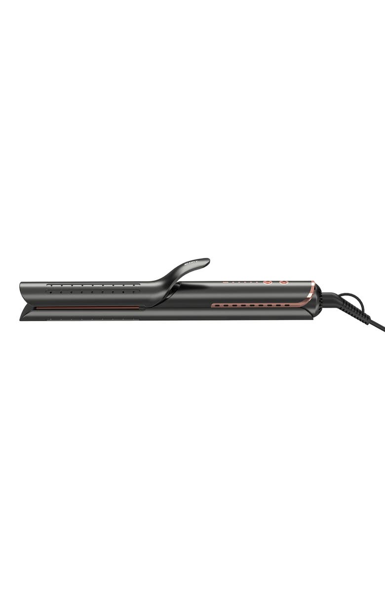 CORTEX BEAUTY AirGlider 2-in-1 Flat Iron Curler, Main, color, Black/ Rose Gold