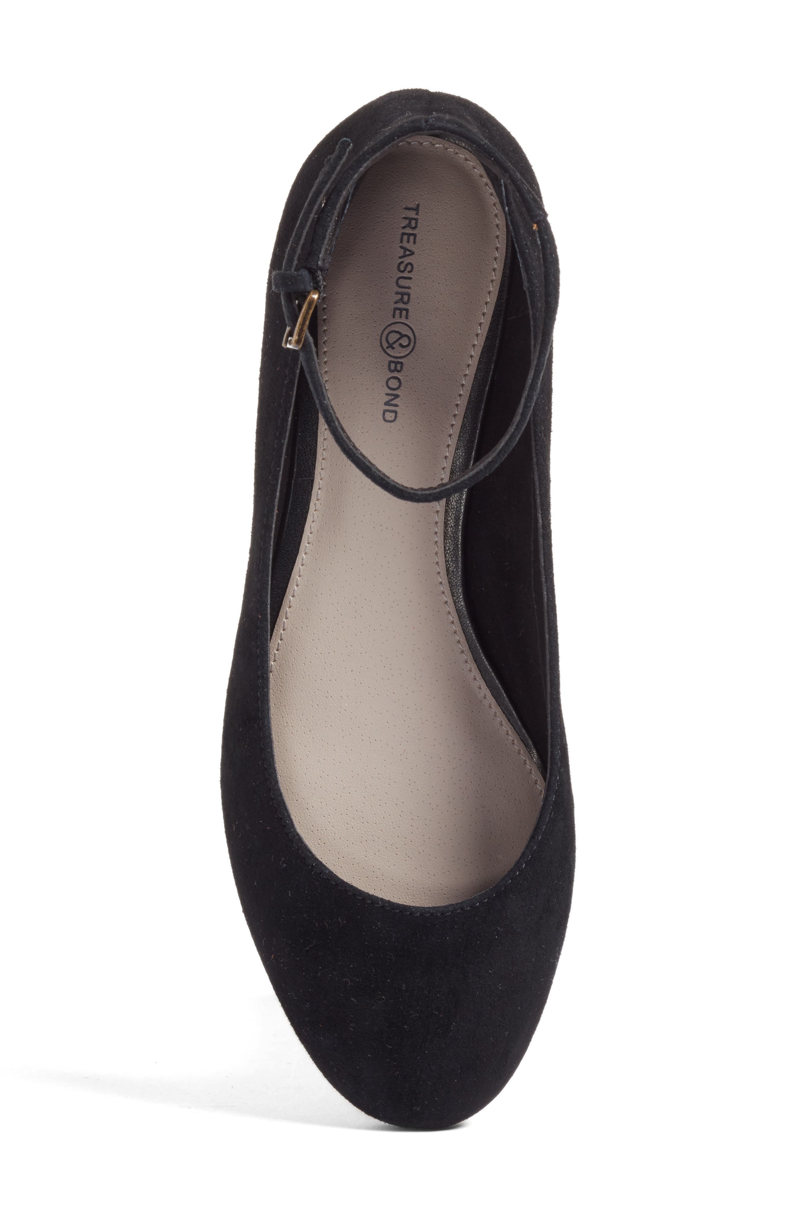 Treasure & Bond Jules Ankle Strap Ballet Flat, Alternate, color, 