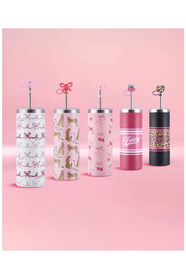 24-Ounce Glam Sip Water Bottle, Alternate, color, HOT PINK VARSITY