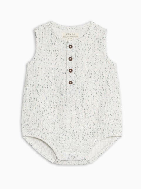 Organic Bowie Muslin Bubble Romper (Baby)