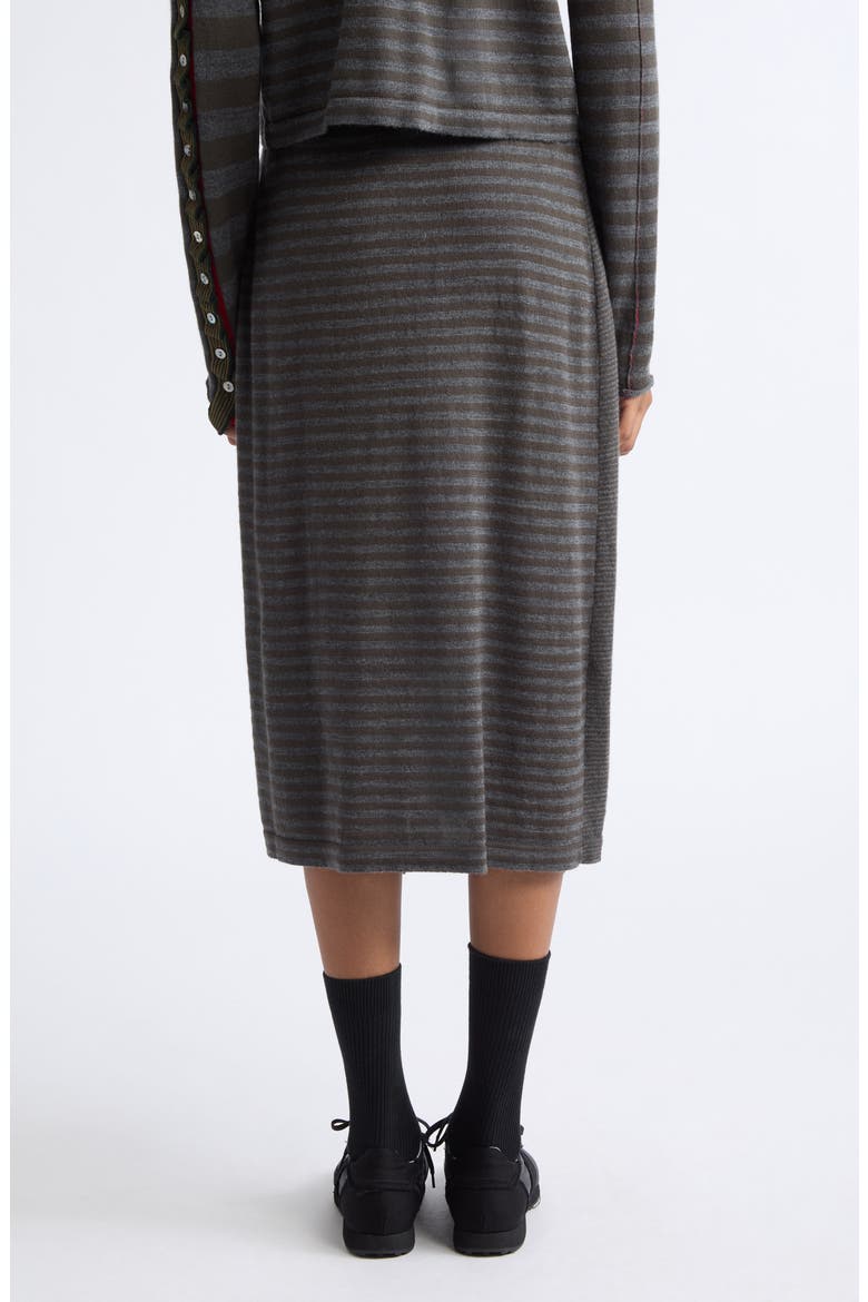 Mismatch Merino Wool Midi Skirt, Alternate, color, GREY MULTI